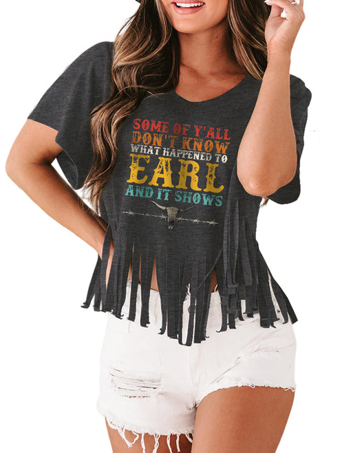 Women Rodeo Cowboy Shirt Retro Steer Skull Western T-Shirt Western Graphic Tees Vintage Horse Riding Short Sleeve Top