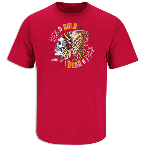 Skull T-Shirt for K C Football Fans (SM-5XL) (Red Short Sleeve, 3X-Large) Skull T-Shirt for K C Football Fans (SM-5XL) (Red Short Sleeve, 3X-Large)