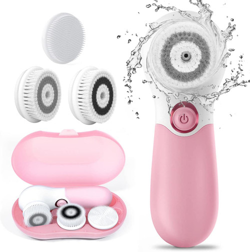 Face Brush Electric Face Cleansing Brush Skin Cleansing Face Scrubber with 3 Brush Heads TOUCHBeauty Spin Brush for Deep Cleansing Exfoliation, Facial Cleanser Brush for Massaging