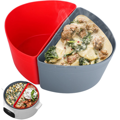 Slow Cooker Liners Compatible for Crock Pot 6-7 QT, for Crock Pot Liners For 6-7 Quart Oval Slow Cookers, Reusable Silicone Slow Cooker Liner For Crock Pot Divider Insert, Dishwasher Safe BPA Free Slow Cooker Liners Compatible for Crock Pot 6-7 QT, for Crock Pot Liners For 6-7 Quart Oval Slow Cookers, Reusable Silicone Slow Cooker Liner For Crock Pot Divider Insert, Dishwasher Safe BPA Free