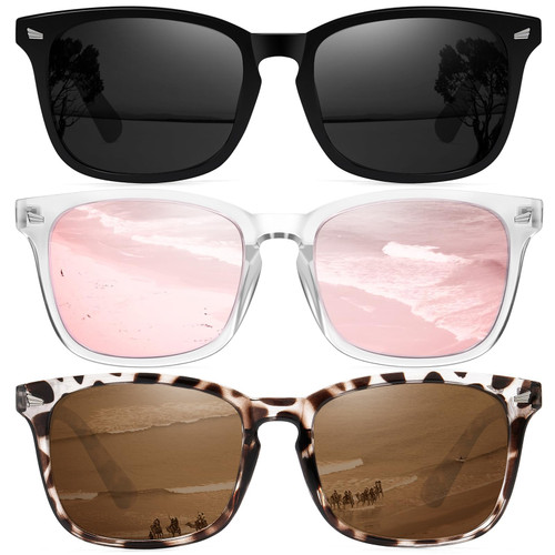 Ougenni Sunglasses Womens Trendy Classic Retro Style Polarized Sunglasses for Women and Men UV Protection Ougenni Sunglasses Womens Trendy Classic Retro Style Polarized Sunglasses for Women and Men UV Protection