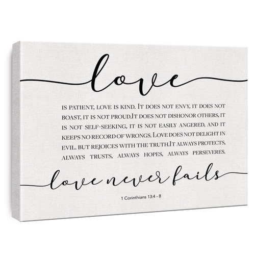 Bible Verse Canvas Wall Art Large Love is Patient Canvas Print Framed Scripture Painting Artwork Ready to Hang Christian Home Bedroom Wall Decor Wedding Gift 15x11.5 Inches Bible Verse Canvas Wall Art Large Love is Patient Canvas Print Framed Scripture Painting Artwork Ready to Hang Christian Home Bedroom Wall Decor Wedding Gift 15x11.5 Inches