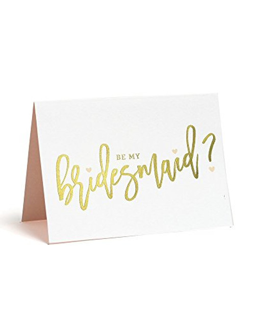 Gartner Studios Gold Foil and Blush Be My Bridesmaid? Cards, 8 Count Gartner Studios Gold Foil and Blush Be My Bridesmaid? Cards, 8 Count