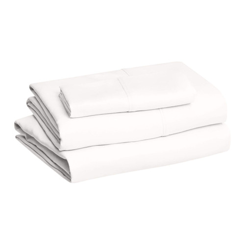 Amazon Basics Lightweight Super Soft Easy Care Microfiber 3-Piece Bed Sheet Set with 14-Inch Deep Pockets, Twin, Cream, Solid Amazon Basics Lightweight Super Soft Easy Care Microfiber 3-Piece Bed Sheet Set with 14-Inch Deep Pockets, Twin, Cream, Solid