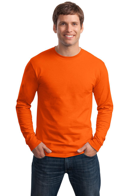Hanes 6.1 oz. Tagless ComfortSoft Long-Sleeve T-Shirt, 3XL, ORANGE