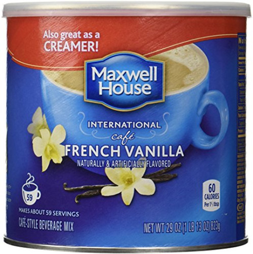 Maxwell House International Coffee French Vanilla Cafe, 29 Ounce Cans