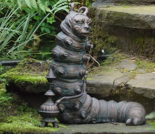 Alice in Wonderland Garden Ornament,Alice,Cheshire Cat,The Mad Hatter,Caterpillar and White Rabbit for Outdoor Garden Outdoor Easter Decorations (Caterpillar) Alice in Wonderland Garden Ornament,Alice,Cheshire Cat,The Mad Hatter,Caterpillar and White Rabbit for Outdoor Garden Outdoor Easter Decorations (Caterpillar)