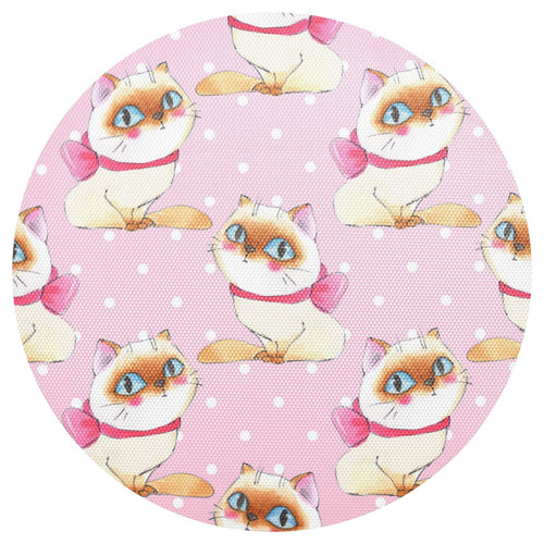 Cute Cat Placemats Washable Round Placemats for Dining Table Place Mats Table Mats for Kitchen Woven Placemats for Kitchen Table Indoor Outdoor Home Decor Placemats Mat