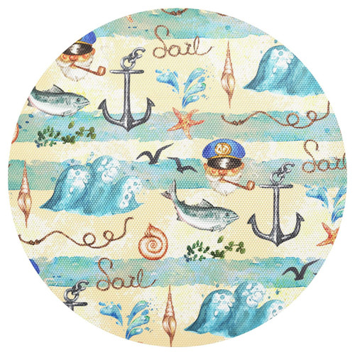 Sea Nautical Whale Placemats Washable Round Placemats for Dining Table Place Mats Table Mats for Kitchen Heat Resistant Placemats for Dining Room Kitchen Table Outdoor Home Placemats Mat