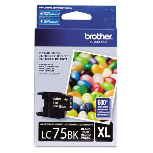 LC75C LC75C XL Ink, 600 Page-Yield, Cyan Genuine Brother cyan XL ink for MFC-J280w, MFC-J425w, MFC-J430w, MFC-J435w, MFC-5910dw, MFC-J625dw, MFC-J6510dn, MFC-J6710dw, MFC-J6910dw, MFC-J825dw, MFC-J835dw