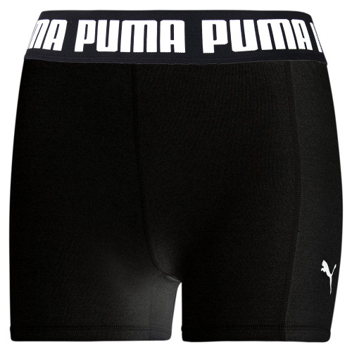 PUMA womens Train Puma Strong 3" Tight Shorts, Puma Black, Small US