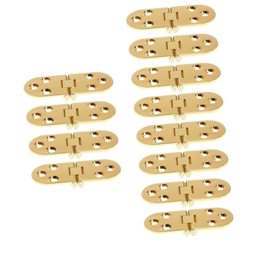 DOITOOL 12 pcs Cabinet Hinge Hidden Cabinet Folding Table Door Hinge Wooden Box Hidden Door Hinge Small Hinge Hinge Dining Table Cabinet Door Hinges Hinge Zinc Alloy Tray Table Clamshell