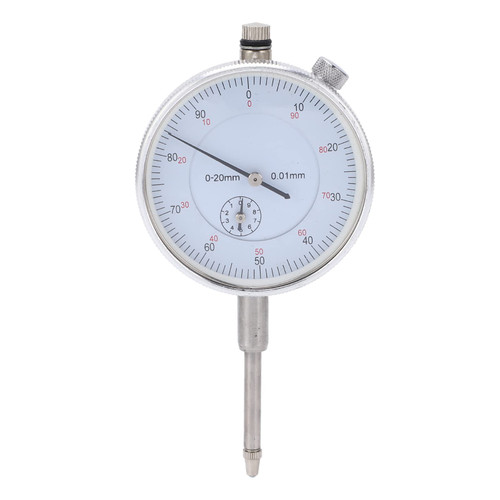 Dial Indicator,Mechanical Dial Test Indicator,High Accuracy Pointer Type Dial Indicator,Clear Display Pointer Dial Gauge for Instrument Measurement(0-20mm)