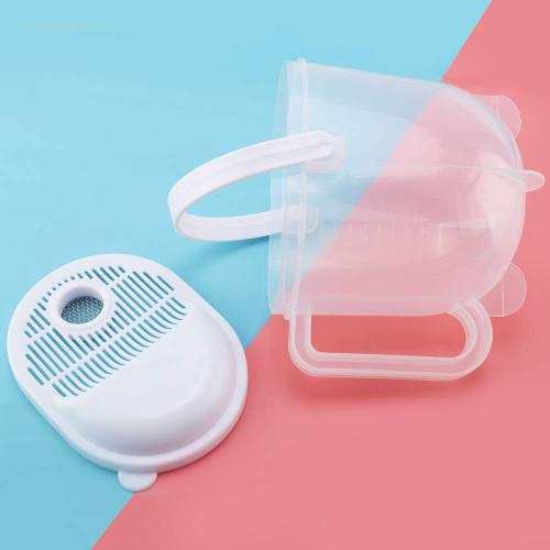 Rice Washing Strainer, Resin Material Ergonomical Handle Fruit Washer, Multi-Funtion Rice Washing Tool for Rice/Beans/Grapes Cleaning Vegetable