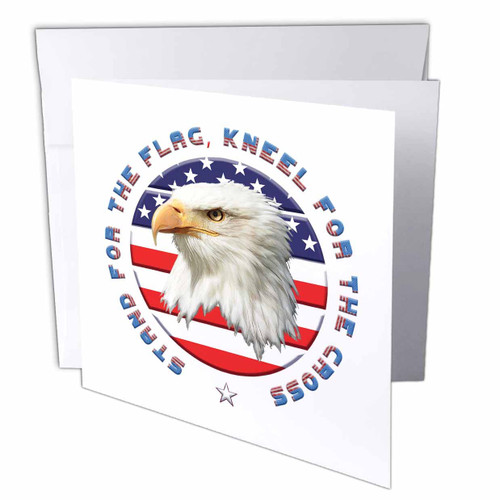 3dRose American flag, bald eagle. Amazing patriotic gift Stand for... - Greeting Cards (gc-362815-5) 3dRose American flag, bald eagle. Amazing patriotic gift Stand for... - Greeting Cards (gc-362815-5)