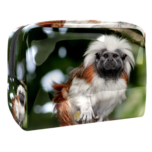 Portable Makeup Bag with Zipper Travel Toiletry Bag for Women Handy Storage Cosmetic Pouch Affectionate Monkey Portable Makeup Bag with Zipper Travel Toiletry Bag for Women Handy Storage Cosmetic Pouch Affectionate Monkey