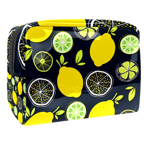 Portable Makeup Bag with Zipper Travel Toiletry Bag for Women Handy Storage Cosmetic Pouch Lemon Seed Portable Makeup Bag with Zipper Travel Toiletry Bag for Women Handy Storage Cosmetic Pouch Lemon Seed