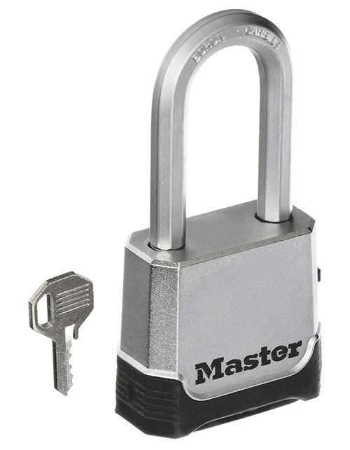 Master Lock M176XDLH 2' Magnum Zinc Die-Cast Body Padlock with 2' Shackle; Combination or Key