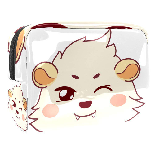 Portable Makeup Bag with Zipper Travel Toiletry Bag for Women Handy Storage Cosmetic Pouch Cavy Winking Portable Makeup Bag with Zipper Travel Toiletry Bag for Women Handy Storage Cosmetic Pouch Cavy Winking