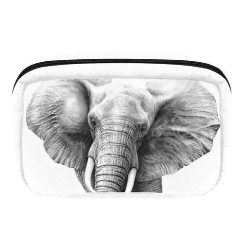 Unicey Makeup Bag, Drawing African Elephant Cosmetics Bag Portable Tote Travel Train Case Organizer Accessorie Case Tools Case for Beauty Women Unicey Makeup Bag, Drawing African Elephant Cosmetics Bag Portable Tote Travel Train Case Organizer Accessorie Case Tools Case for Beauty Women