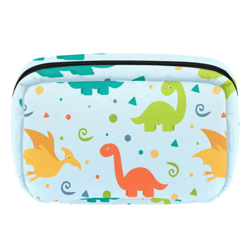 Unicey Makeup Bag, Dinosaur Cosmetics Bag Portable Tote Travel Train Case Organizer Accessorie Case Tools Case for Beauty Women Unicey Makeup Bag, Dinosaur Cosmetics Bag Portable Tote Travel Train Case Organizer Accessorie Case Tools Case for Beauty Women