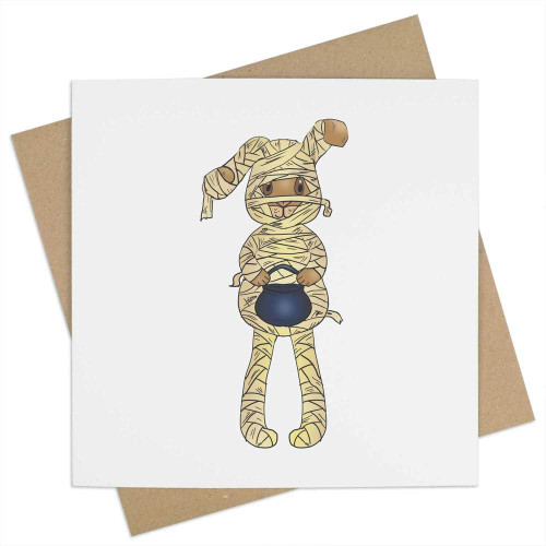 Azeeda 'Bunny Mummy' Blank Greeting Card (GC00054029)