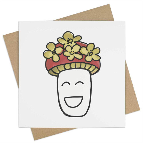 Azeeda 'Mushroom' Blank Greeting Card (GC00052317)