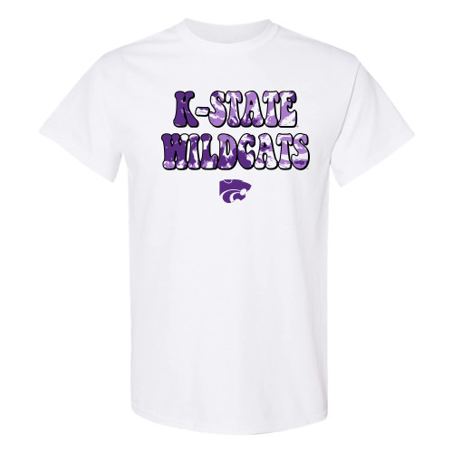 UGP Campus Apparel AS1346 - Kansas State Wildcats Tie Dye Type T Shirt - 3X-Large - White