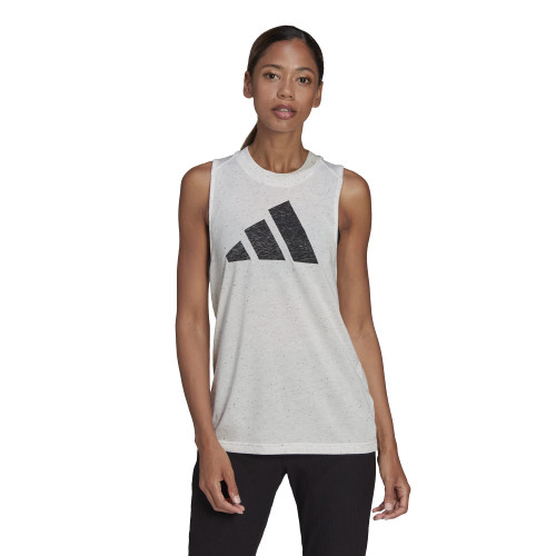 adidas Women's Winners 3.0 Tank, Core White Melange, X-Large