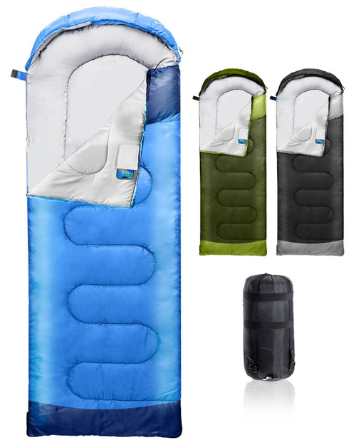 Rantizon Sleeping Bags for Adults Backpacking Lightweight Waterproof- Cold/Warm Weather Sleeping Bag for Mens Kids Boys Girls Camping Essentials Hiking Outdoor Travel Hunting with Compression Bags Rantizon Sleeping Bags for Adults Backpacking Lightweight Waterproof- Cold/Warm Weather Sleeping Bag for Mens Kids Boys Girls Camping Essentials Hiking Outdoor Travel Hunting with Compression Bags
