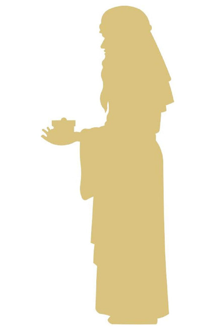 Wisemen Cutout Unfinished Wood Christmas Holiday Christmas Seasonal Door Hanger MDF Shape Canvas Style 1