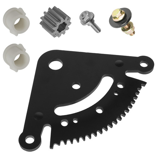 Caltric Steering Sector & Pinion Gear with Bushings Compatible with John Deere La130 La135 La140 La145