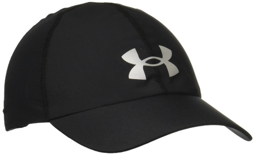 Under Armour Men's Shadow Run Adjustible Hat , Black (001)/Reflective , One Size Fits Most