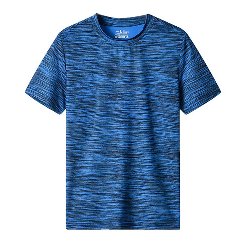Ymosrh Mens T Shirts Casual, T-Shirts Printed T Shirts for Men Long T Shirts Graphic Men's Summer Casual O-Neck T-Shirt Fitness Sport Fast-Dry Breathable Top Blouse Funny Tees T-Shirts T (5XL, Blue)