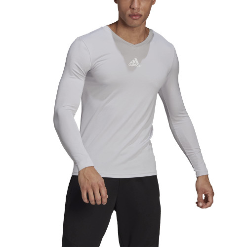 adidas mens Team Base Tee Team Light Grey Small