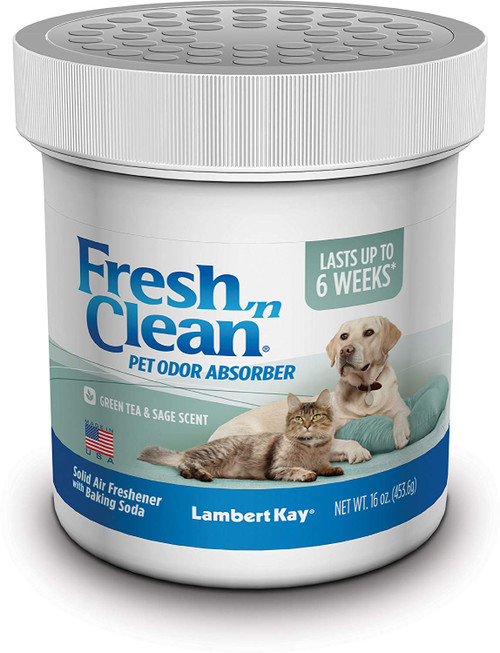 Lambert Kay Fresh 'N Clean Pet Odor Absorber, Green Tea and Sage Scent, 16-Ounce Lambert Kay Fresh 'N Clean Pet Odor Absorber, Green Tea and Sage Scent, 16-Ounce