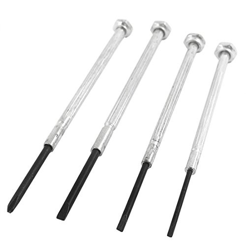 Uxcell 4-in-1 Precision Slotted Phillips Types Screwdrivers Repair Tool Set