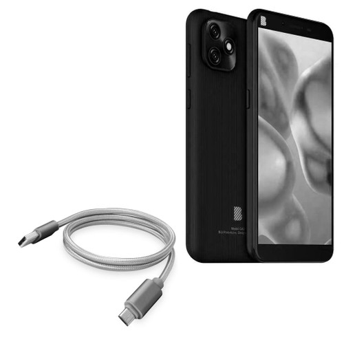 BoxWave Cable Compatible with BLU G40 - Micro USB DuraCable, Braided Micro USB Charging Cable for BLU G40 - Space Grey