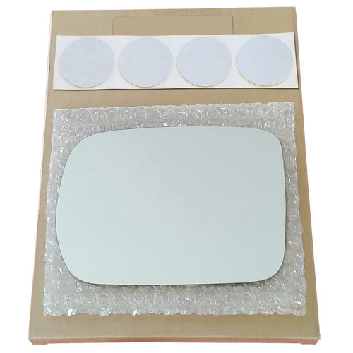 Mirror Glass Replacement + Adhesive Pads for 1999-2004 Honda Odyssey Driver Side (1999 2000 2001 2002 2003 2004 99 00 01 02 03 04)