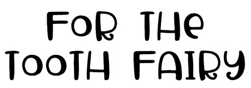 for The Tooth Fairy Funny Cute Young Believe Money Pillow Wall Decals for Walls Peel and Stick Wall Art murals Black Small 8 Inch