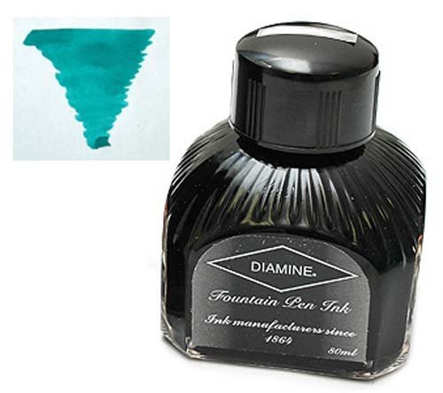 Diamine Fountain Pen Ink, 80 ml Bottle, Beau Blue