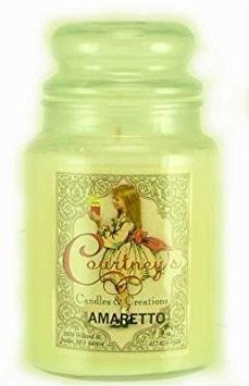 Courtney's Candles Amaretto Maximum Scented 26oz Large Jar Candle