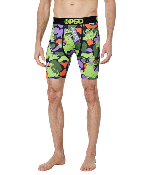 PSD Men's Camo Reptar Boxer Briefs, Multi, M