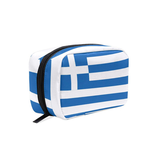 Unicey Flag Of Greek Makeup Bags Portable Tote Cosmetics Bag Travel Cosmetic Organizer Toiletry Bag Make-up Cases for Women Unicey Flag Of Greek Makeup Bags Portable Tote Cosmetics Bag Travel Cosmetic Organizer Toiletry Bag Make-up Cases for Women