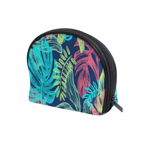 Unicey Palm Tree Leaves Makeup Bags Portable Tote Cosmetics Bag Travel Cosmetic Organizer Toiletry Bag Make-up Cases for Women