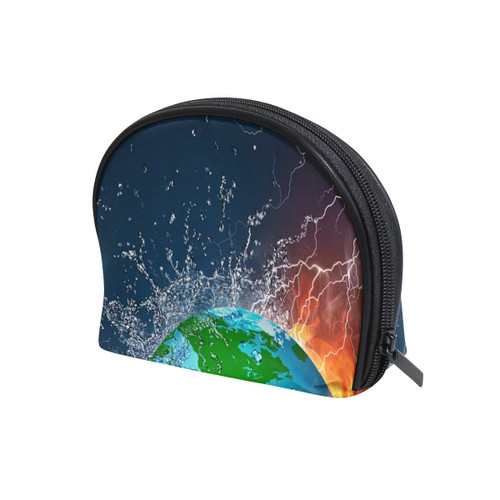 Unicey Globe Fire And Water Makeup Bags Portable Tote Cosmetics Bag Travel Cosmetic Organizer Toiletry Bag Make-up Cases for Women Unicey Globe Fire And Water Makeup Bags Portable Tote Cosmetics Bag Travel Cosmetic Organizer Toiletry Bag Make-up Cases for Women