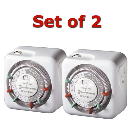 Intermatic TN311 15 Amp Heavy Duty Grounded Timer - 2-Pack