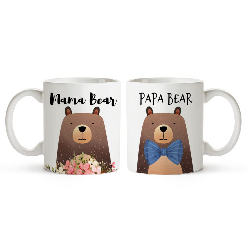 Fatbaby Mama Bear and Papa Bear Coffee Mugs,Father's Day Mother's Day gifts for Mom and Dad,Christmas Gifts for Parents Fatbaby Mama Bear and Papa Bear Coffee Mugs,Father's Day Mother's Day gifts for Mom and Dad,Christmas Gifts for Parents