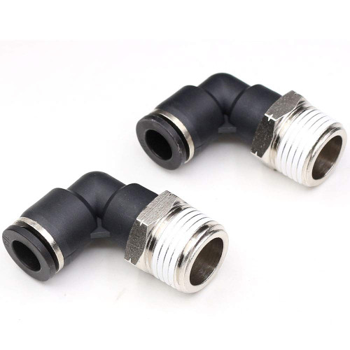 CEKER 1/2 Npt Elbow Push to Connect Fittings 3/8 inch Tubing to 1/2 npt Airline Push Fittings 3/8 Push in Connectors Quick Connect Air Tube Fittings 90 Degree Pneumatic Fittings 10Packs