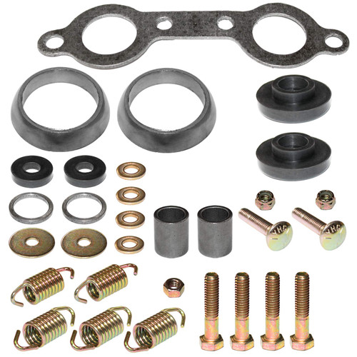 Caltric Exhaust Muffler Gasket Kit Compatible with Polaris Sportsman 700 4X4 2002 2003 2004